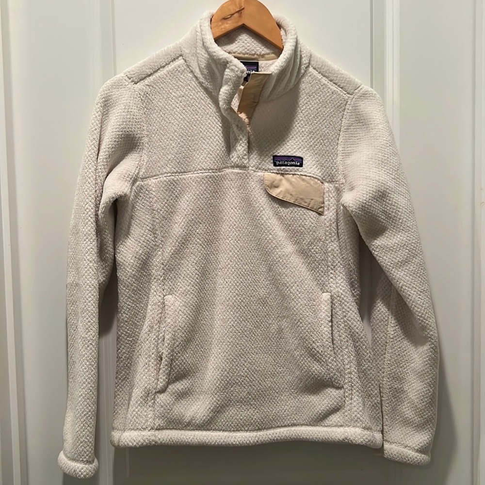 Patagonia Re-Tool Snap-T fleece cream Women’s Small